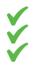 new green check triple stack
